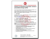 HCS persondataforordning - dansk version